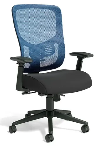 Union & Scale FlexFit™ Kroy Mesh Back Fabric Task Chair, Blue (UN59458) | Staples