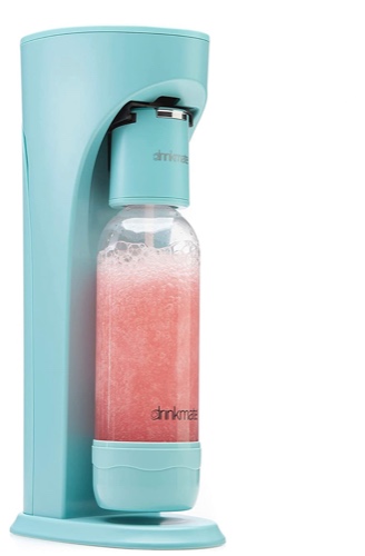 Drinkmate Sparkling Water and Soda Maker, Carbonates Any Drink, Special Bundle - Includes 60L CO2 Cylinder, Two Carbonation Bottles, and Fizz Infuser, Arctic Blue: Home & Kitchen