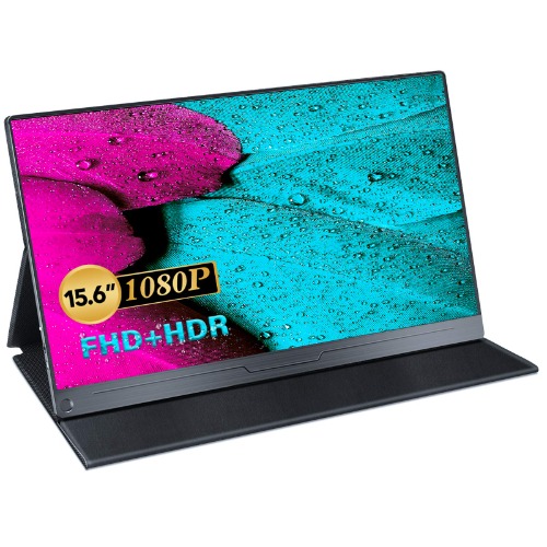 Moniteur Portable Écran USB C, UPERFECT 1920X1080 IPS Ecran PC 15.6" FHD T¨¦l¨¦Travail ou Gaming avec connecteur HDMI/Type-C pour, Xbox, PS4, etc, avec Étui de Protection