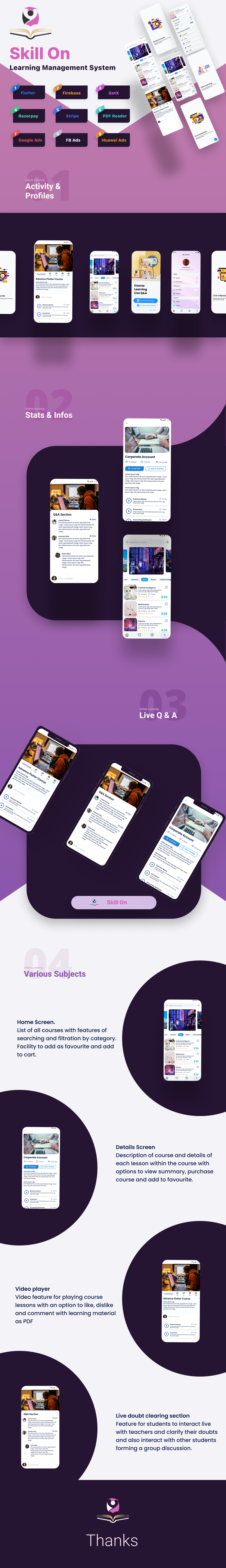 SkillOn Lms Student Mobile App - Flutter iOS & Android 