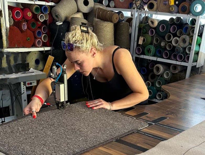 Anna and Adie from On The Edge Carpetry