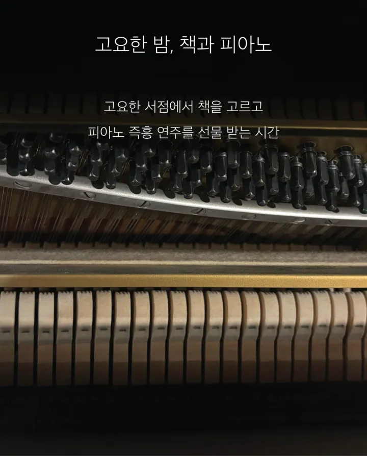고요한 밤, 책과 피아노