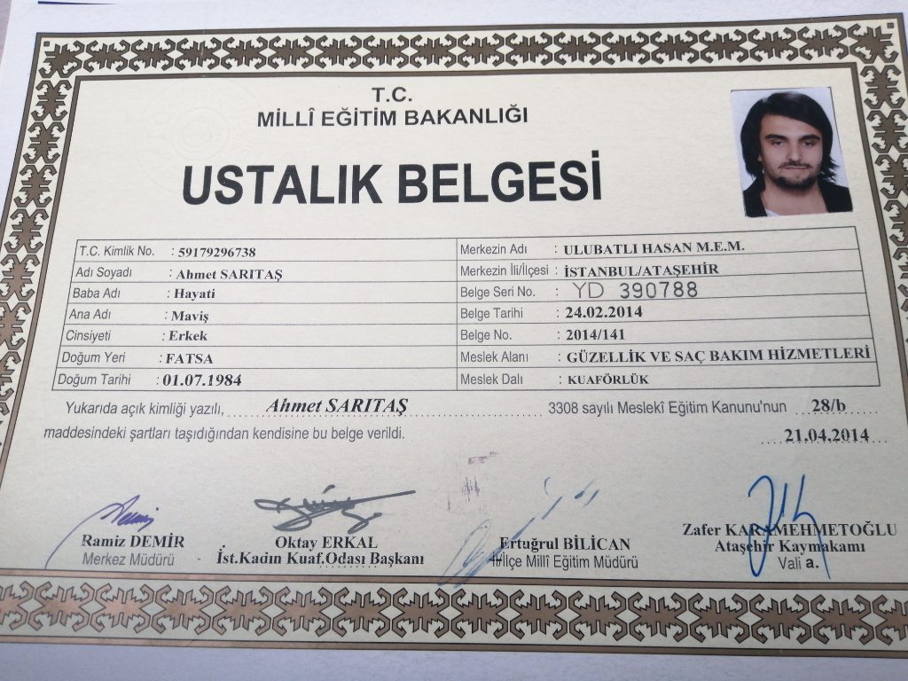 Ahmet sertifikası