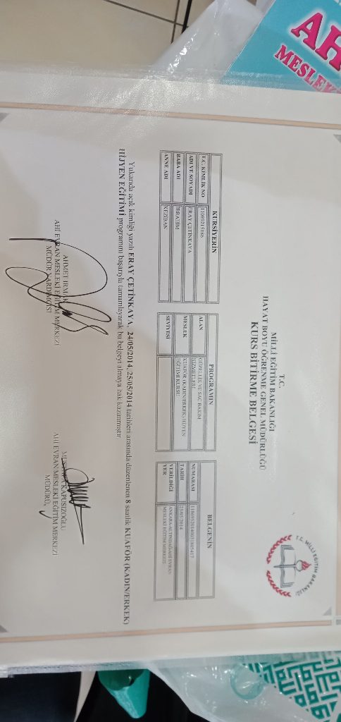 Eray sertifikası