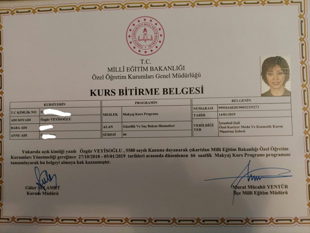Özgür  sertifikası