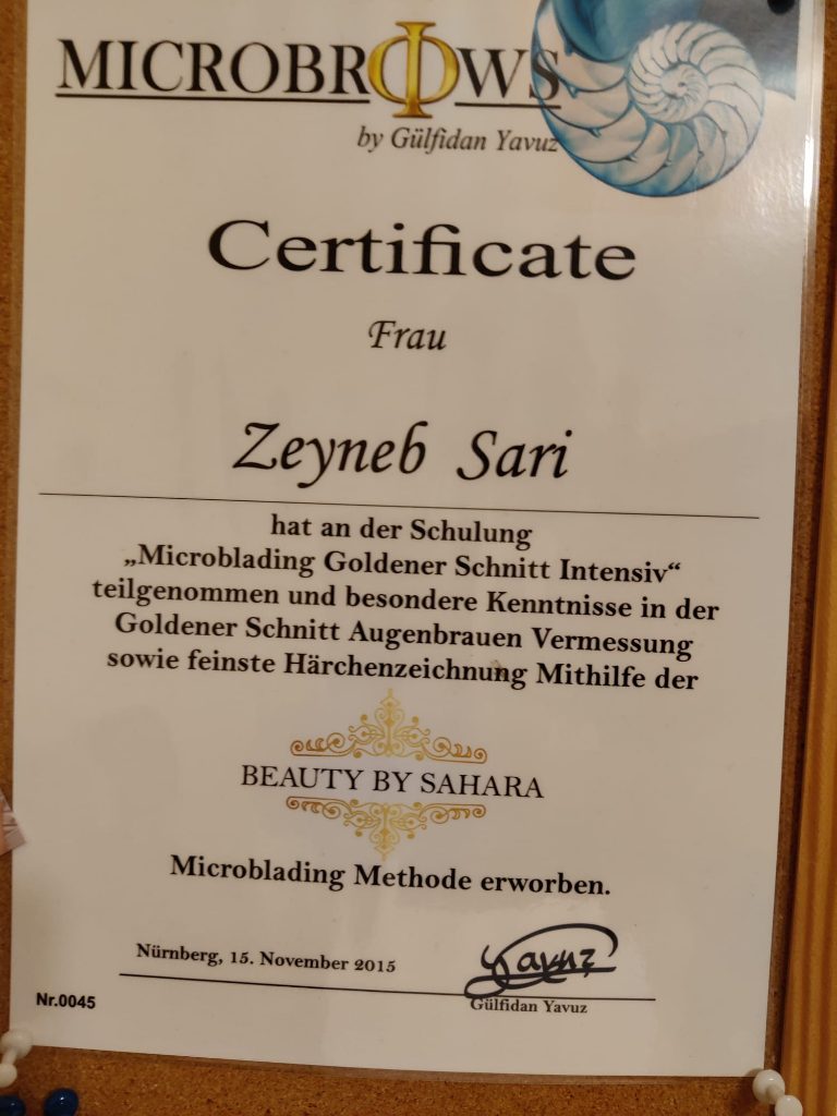Zeyneb sertifikası