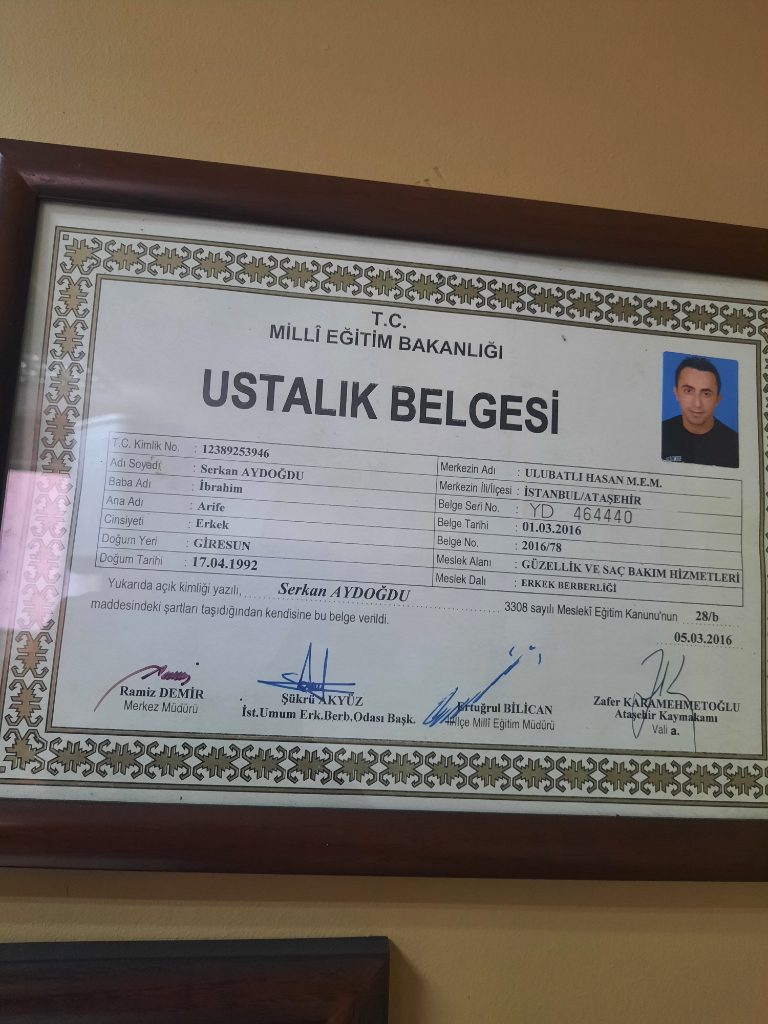 Serkan sertifikası