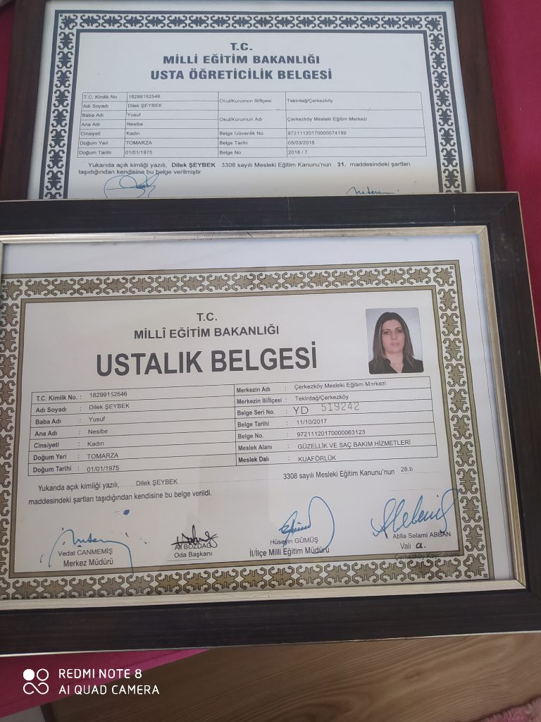 Dilek sertifikası