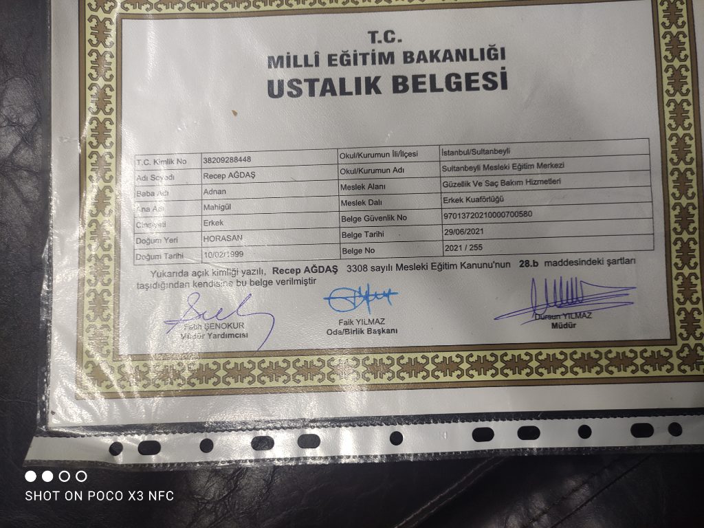 Recep sertifikası