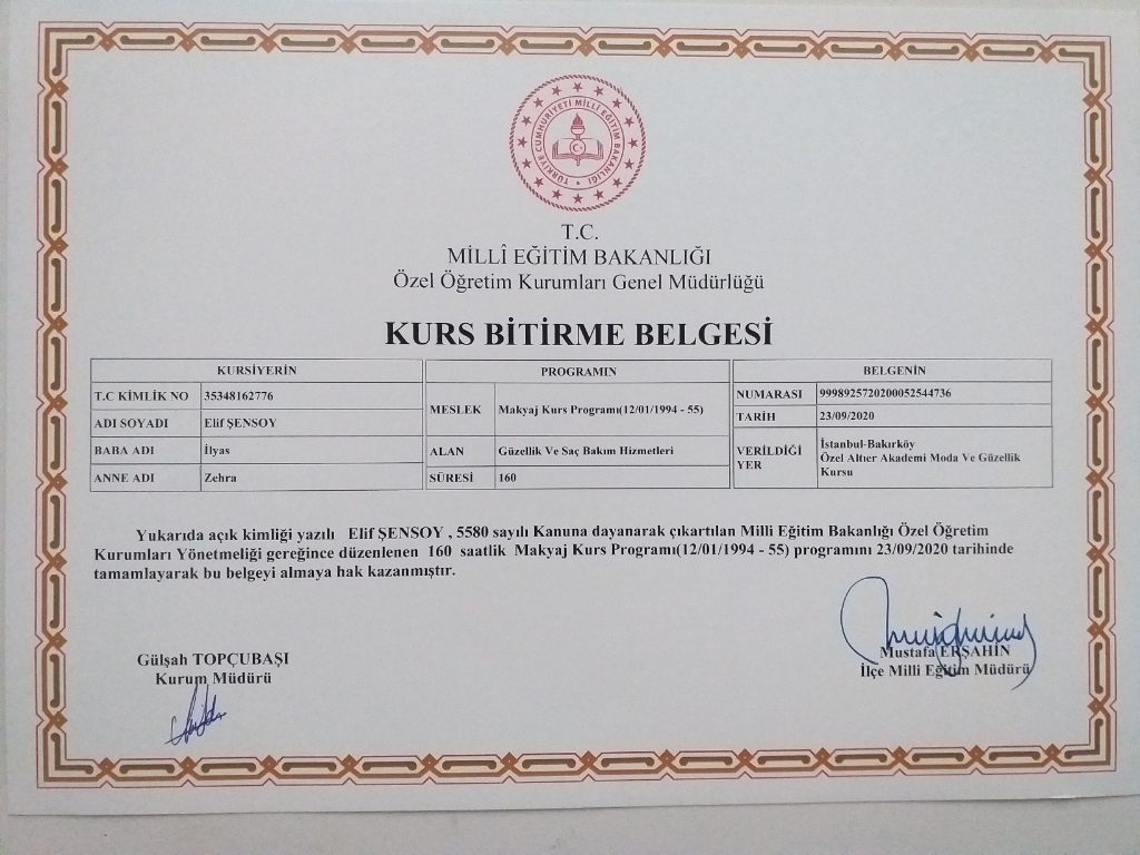 Elif sertifikası