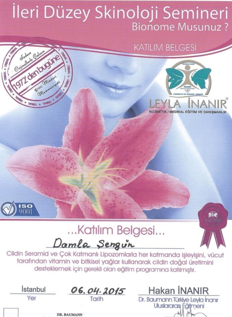 Damla sertifikası