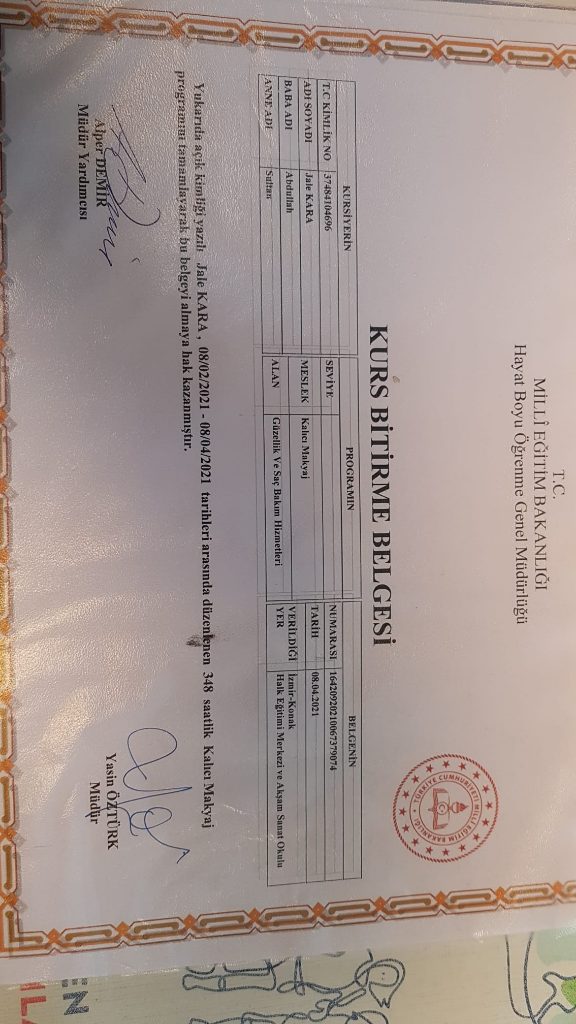 Jale sertifikası