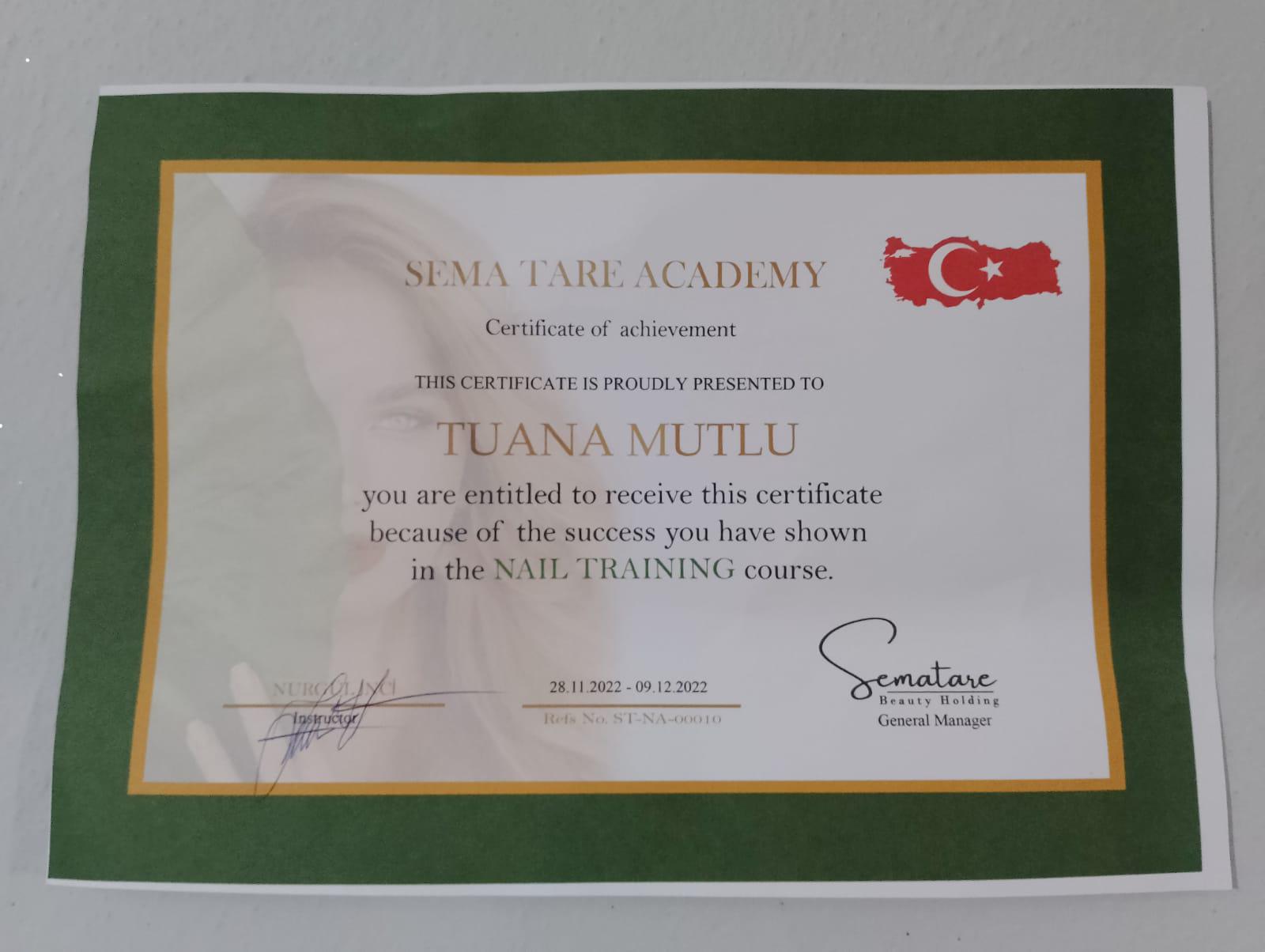 Tuana  sertifikası