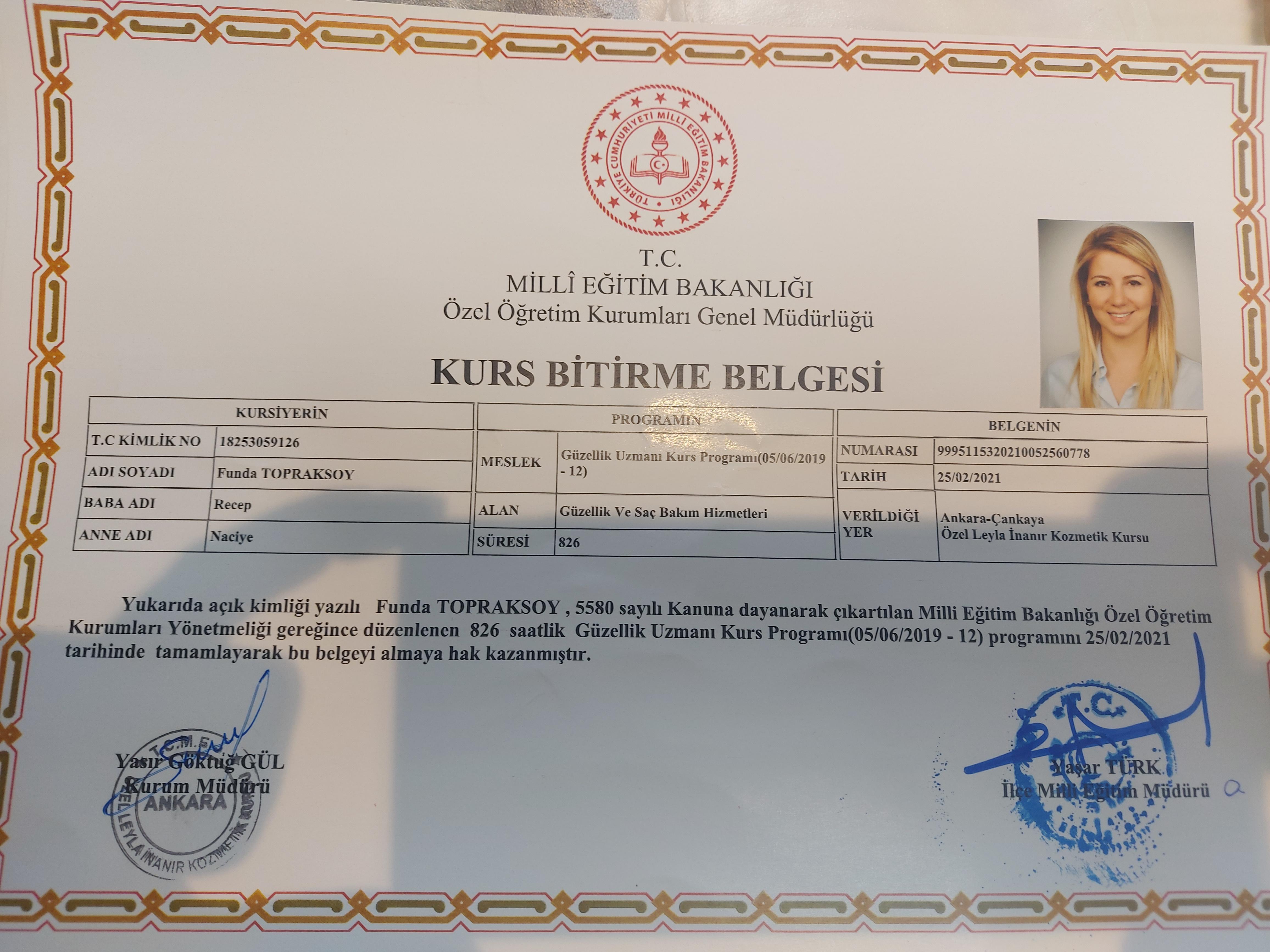 Funda sertifikası