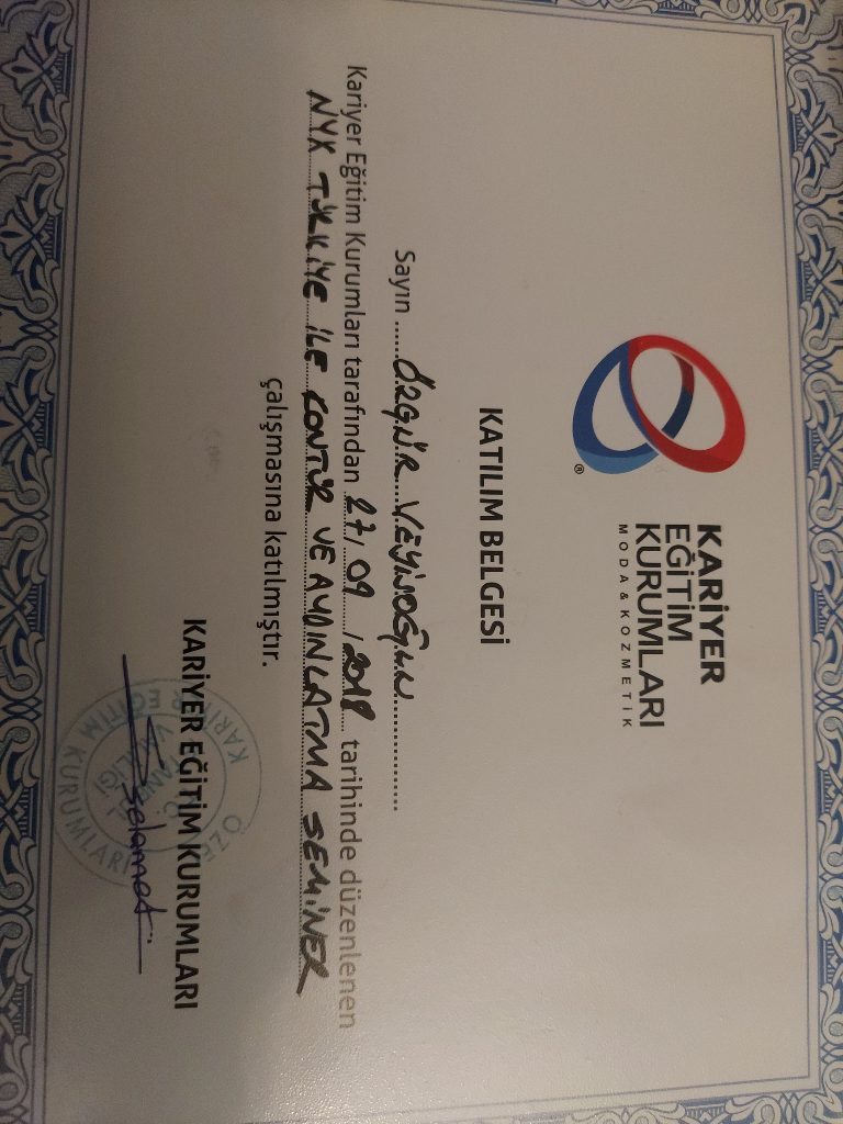 Özgür  sertifikası