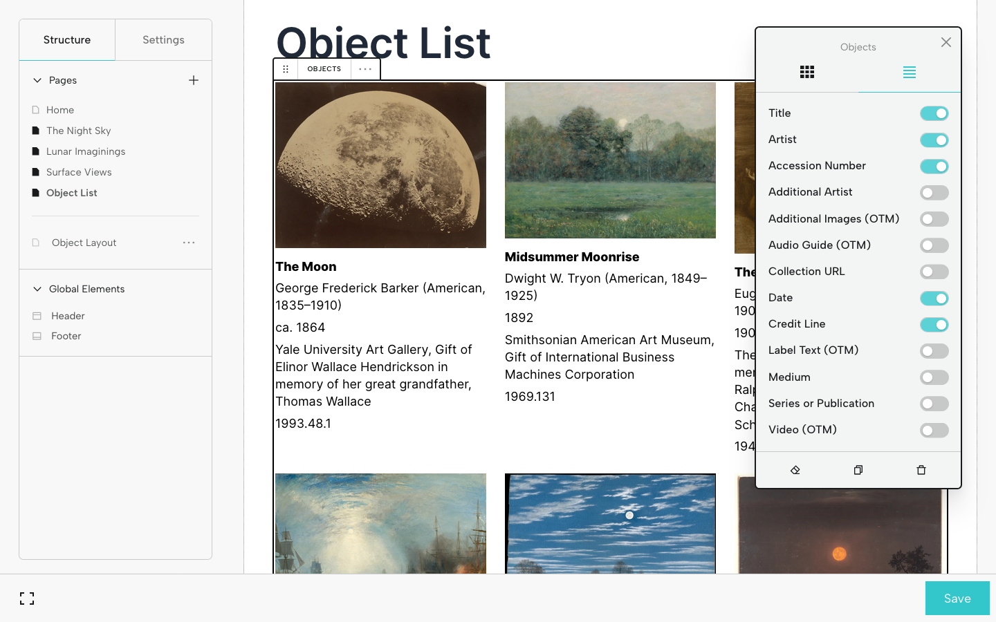 Object List