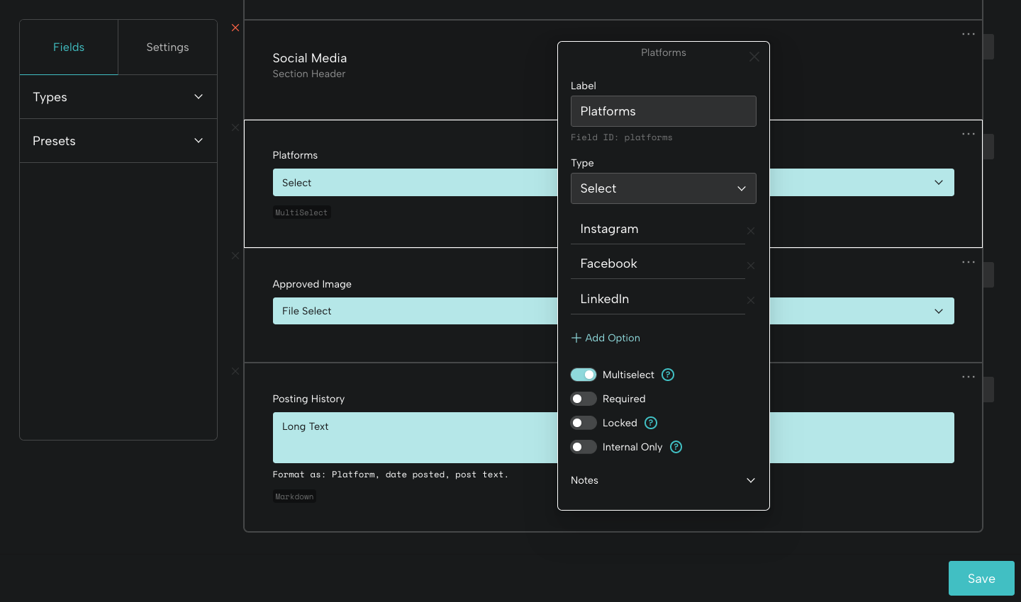 Planning a social media campaign with a Blueprint