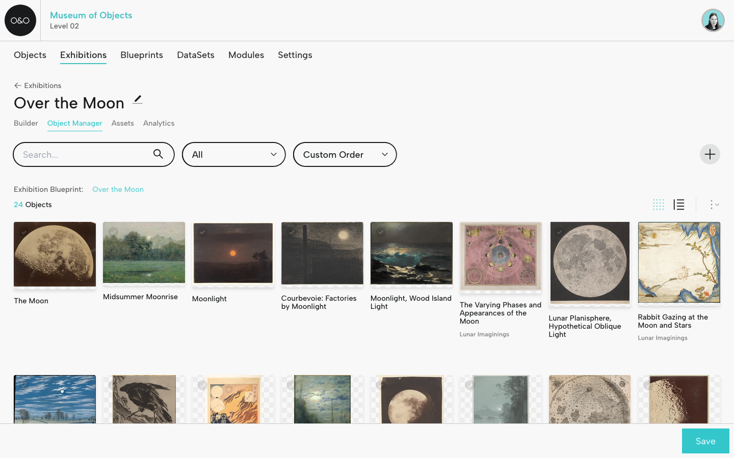 Grid View in Object Manager