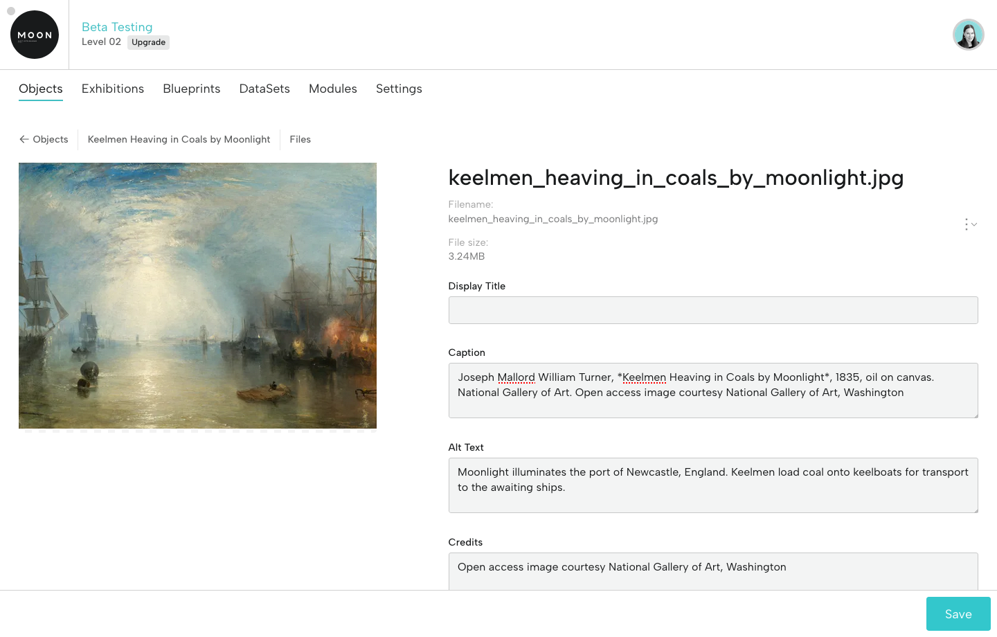 Object Image File Page