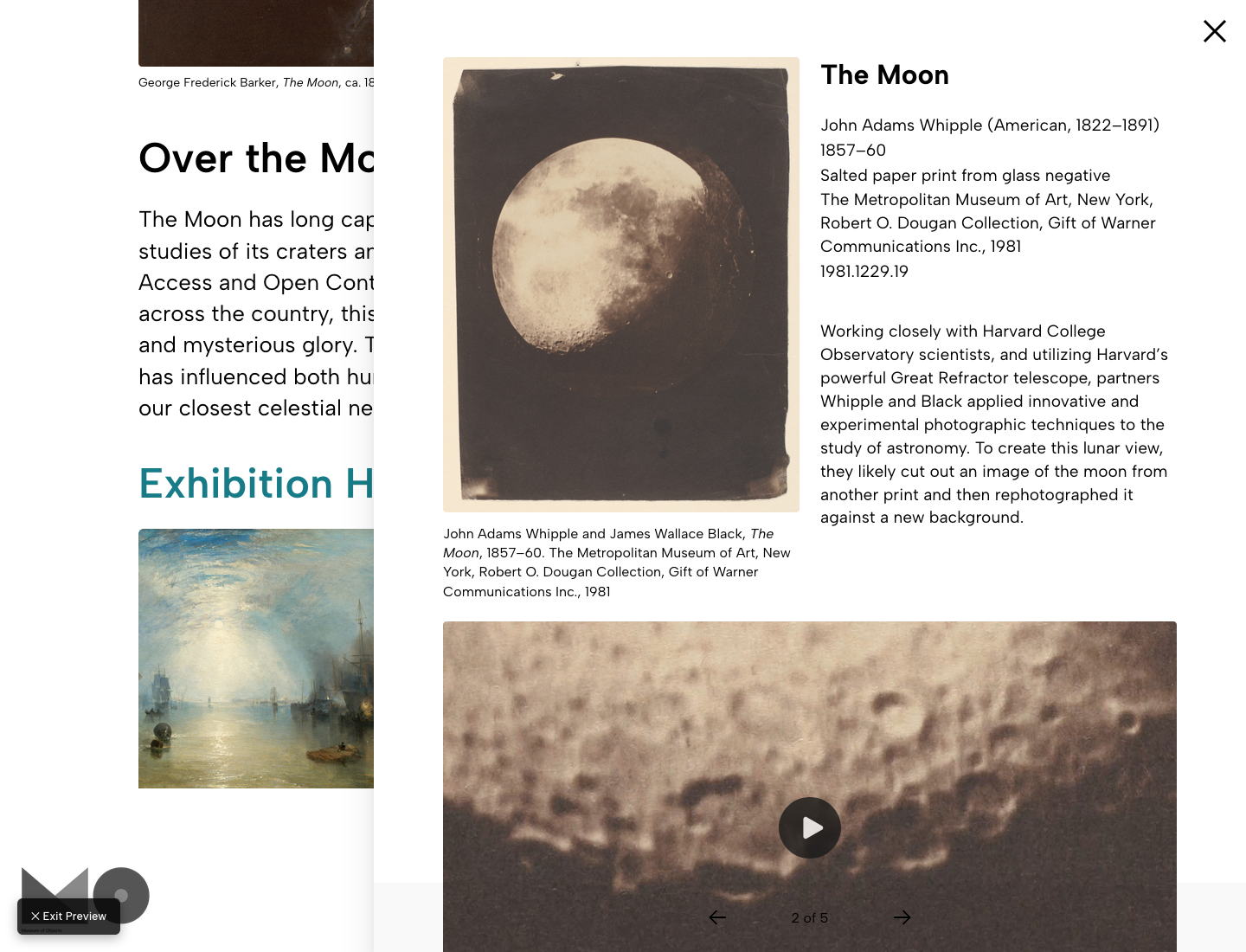 Object in Preview Mode