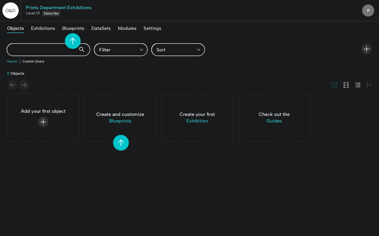 Objects Page with Helpful Prompts