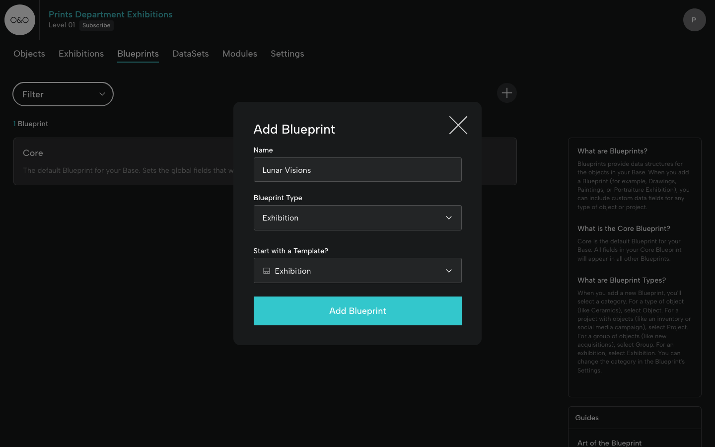 Add Exhibition Blueprint