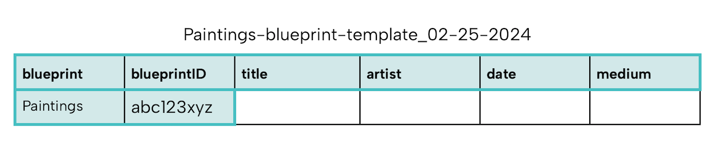 CSV Template Sample