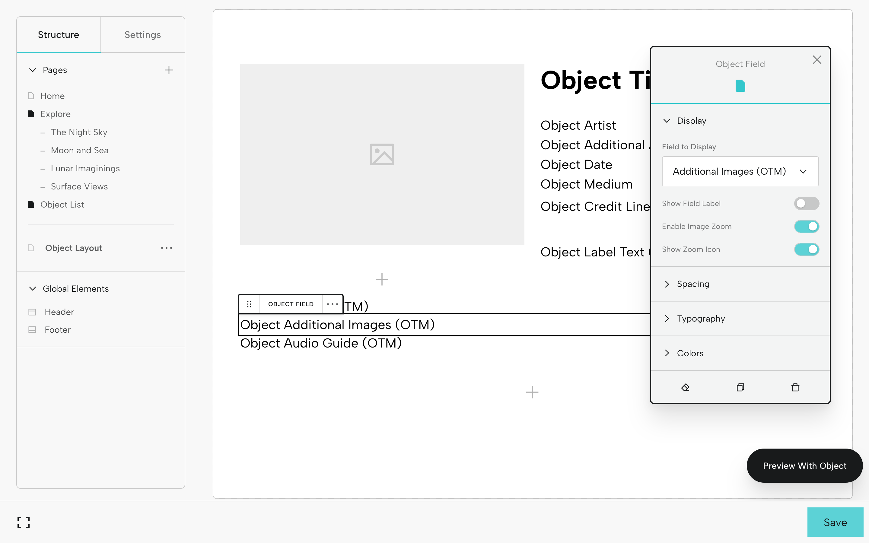 Add additional object fields