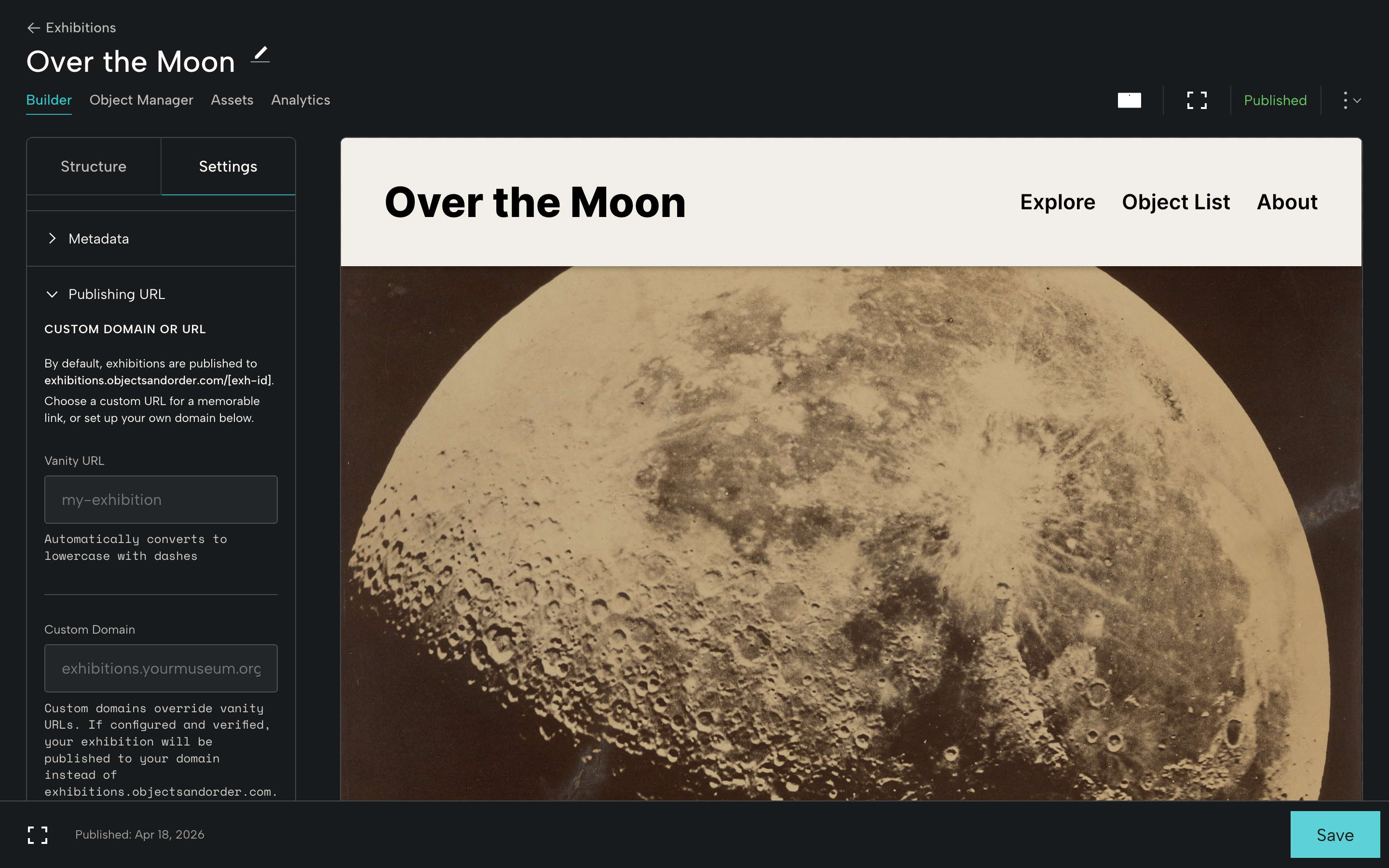 Set Up Publishing URL