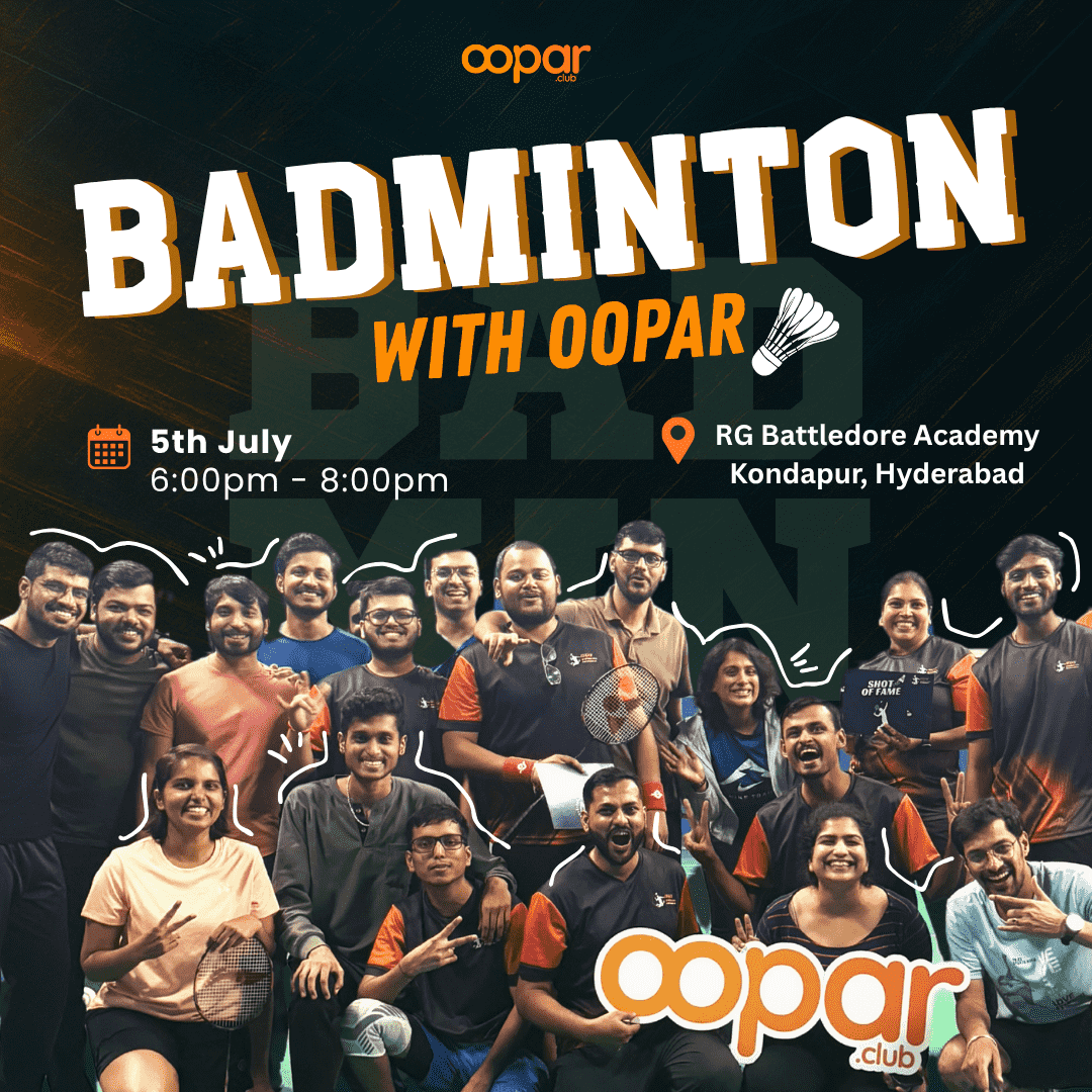 Badminton with Oopar - Kondapur