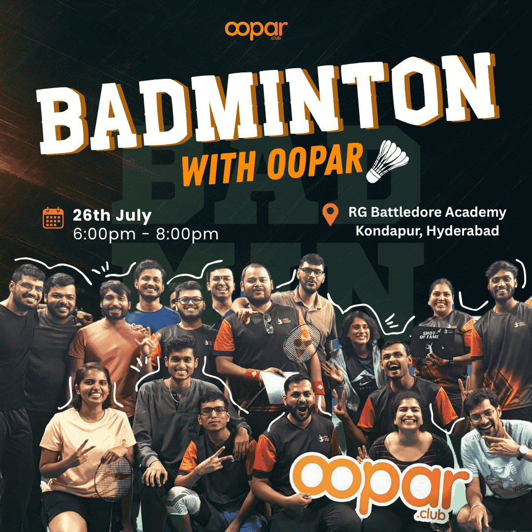 Badminton with Oopar - Kondapur