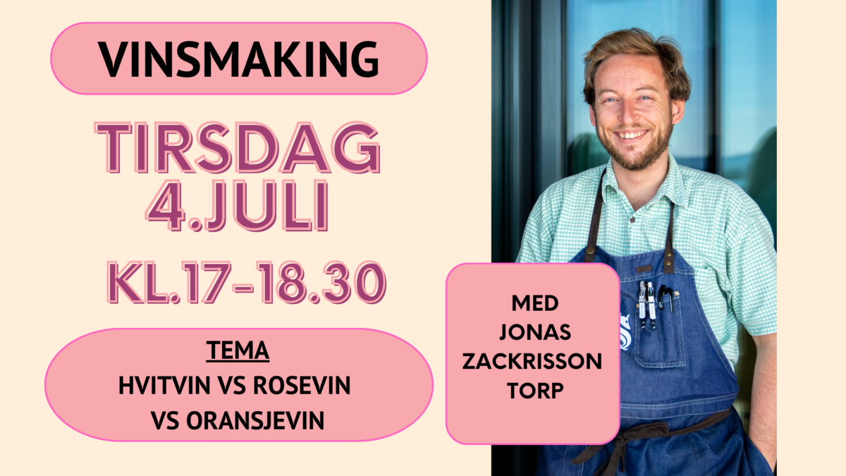 Vinsmaking med gastronom Jonas Zackrisson Torp