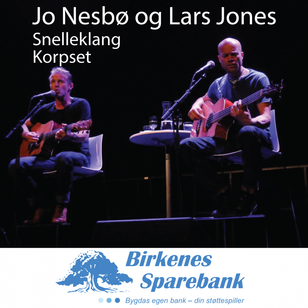 GRATISKONSERT - Jo Nesbø og Lars Jones på Tobias jorde