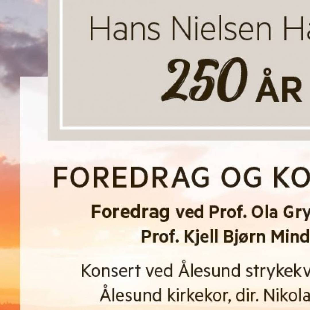 Foredrag og konsert Hauge 250 år