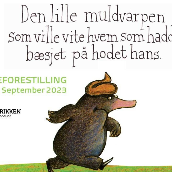 Den lille muldvarpen som ville vite hvem som hadde bæsjet på hodet hans! - Kulturfabrikken