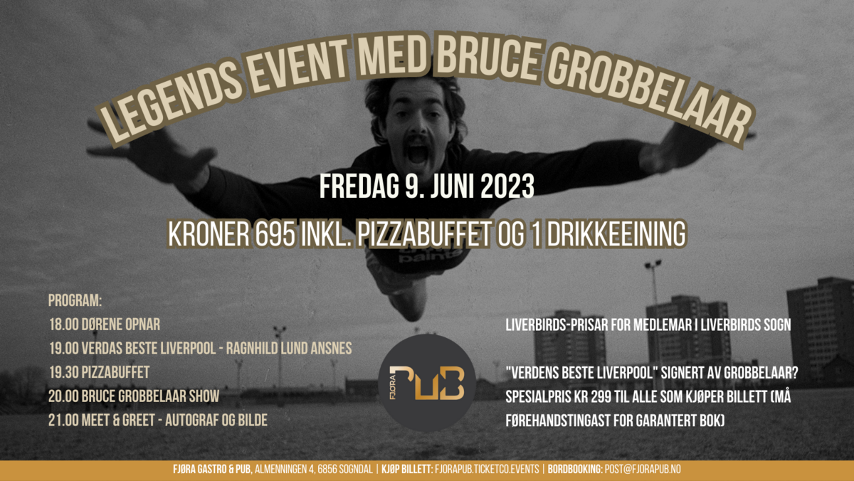 Legends Event med Bruce Grobbelaar // Ragnhild Lund Ansnes og Kieran Molyneux
