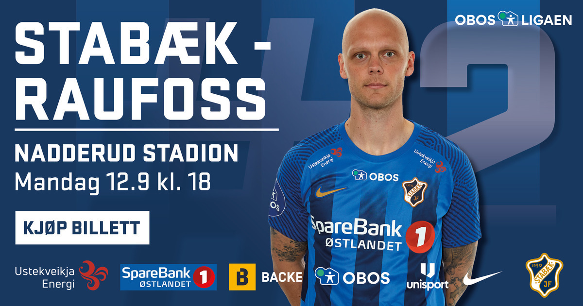 OBOS-Ligaen: Stabæk Fotball - Raufoss