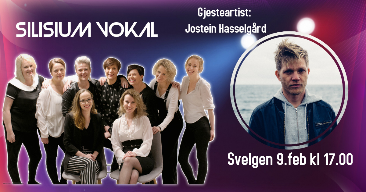 Konsert med Silisium Vokal og band - saman med gjesteartist Jostein Hasselgård