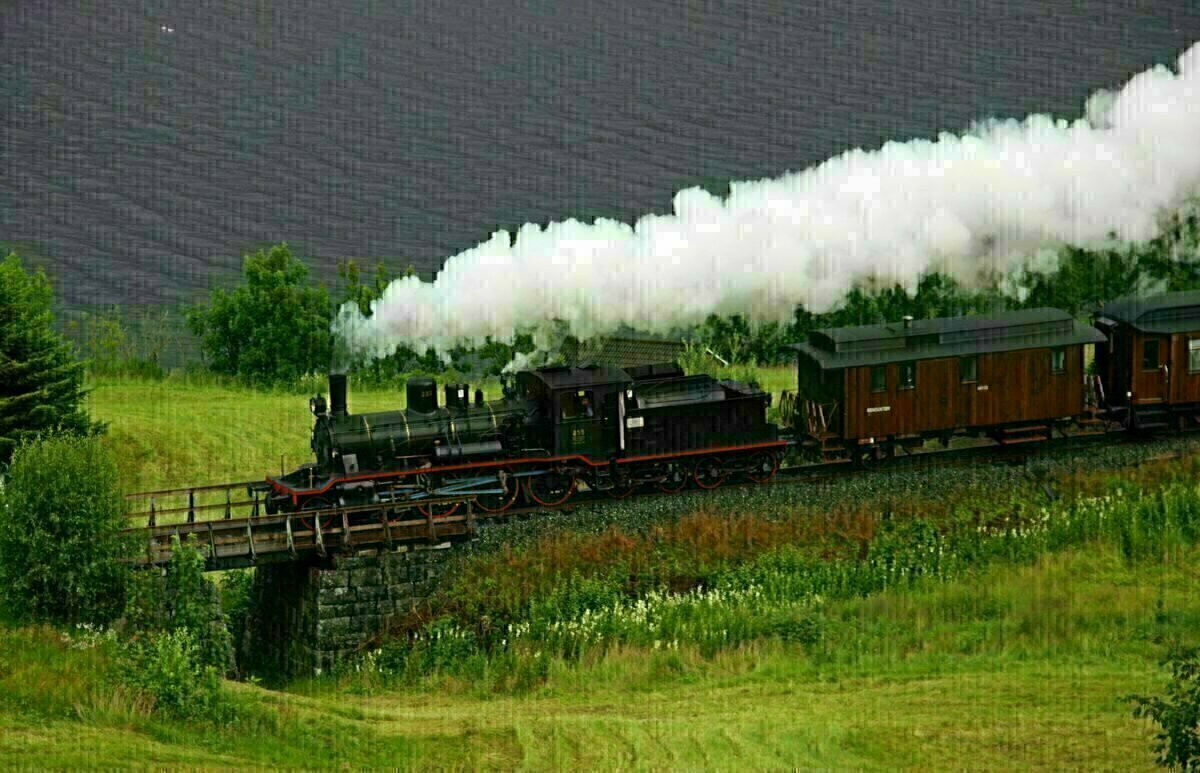 Gamle Vossebanen - veterantog med damplokomotiv - 3. september 2023