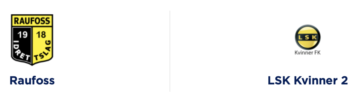 Raufoss - Lillestrøm 2 2.divisjon damer