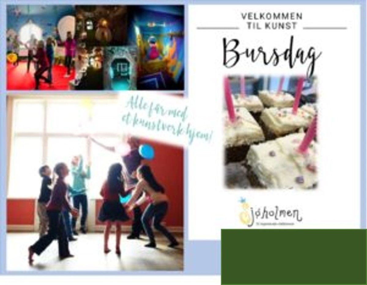 Kreativ barnebursdag på Sjøholmen