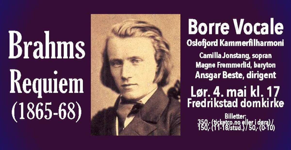 Brahms Requiem i Fredrikstad domkirke 4. mai