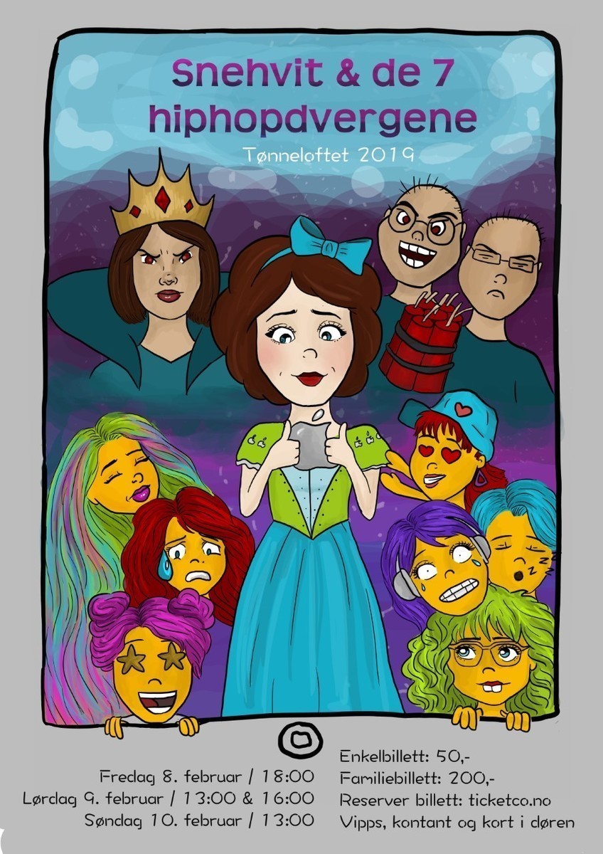 Snehvit & de syv hiphopdvergene, lørdag 9 februar kl 16