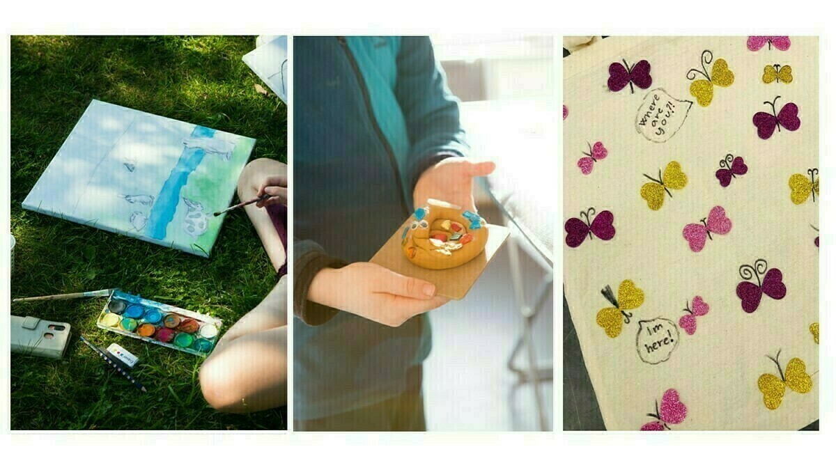 Kreativt verksted i helgene på Sjøholmen: Male på lerret, veskedesign eller leire