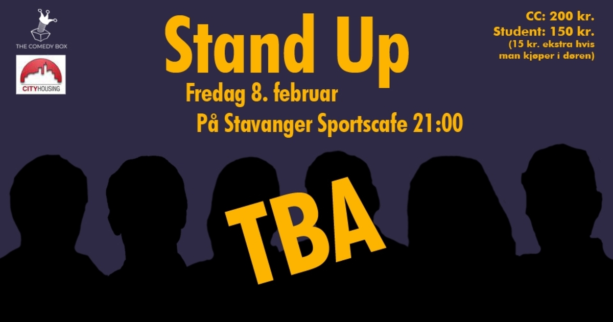 Stand Up m/ TBA på Stavanger Sportscafe