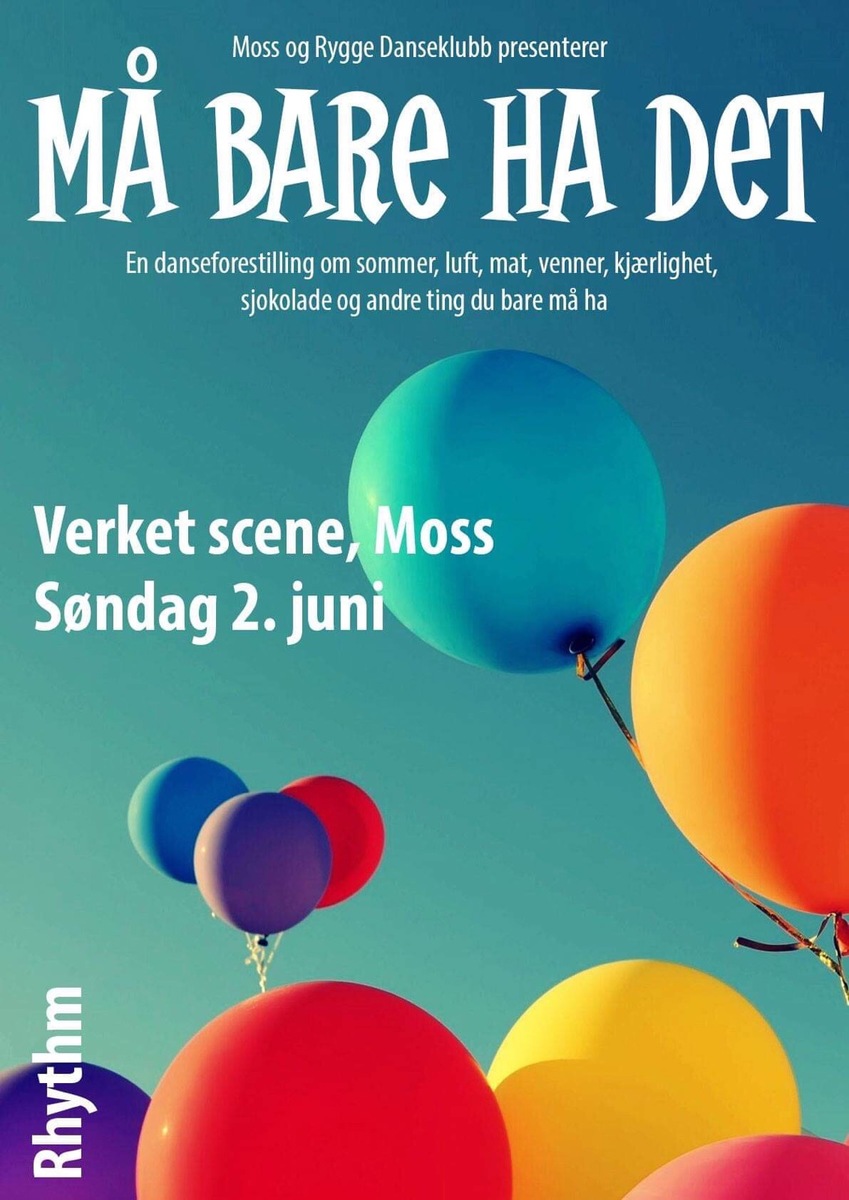 MÅ BARE HA DET Show 2 9år - VoksneKl. 17.00