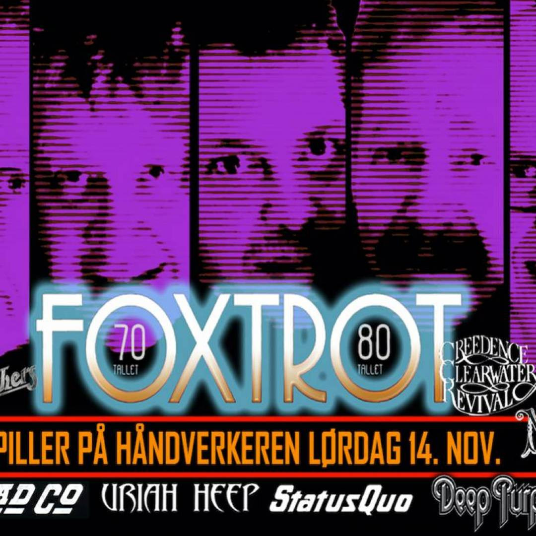 Konsert: 70/80-talls rock med Foxtrot