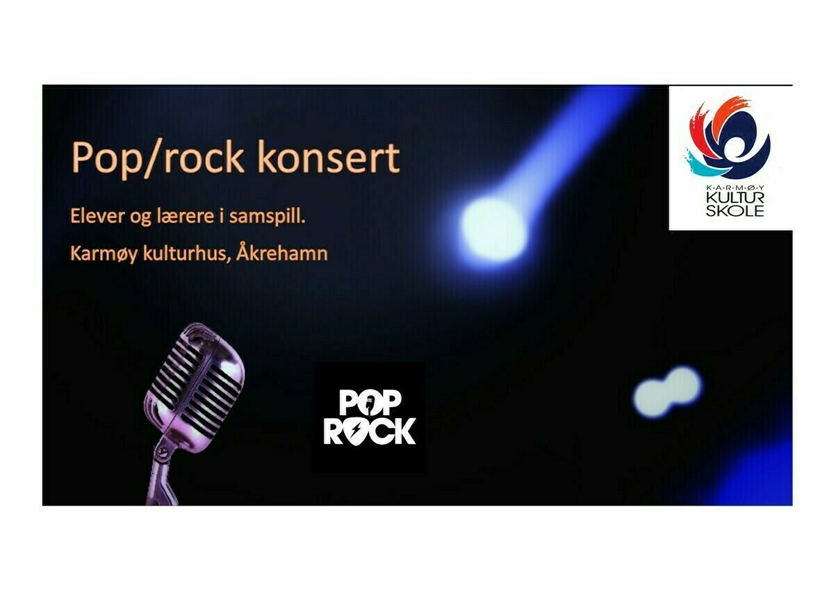 Kulturskolens pop/rock/jazz-konsert 2024