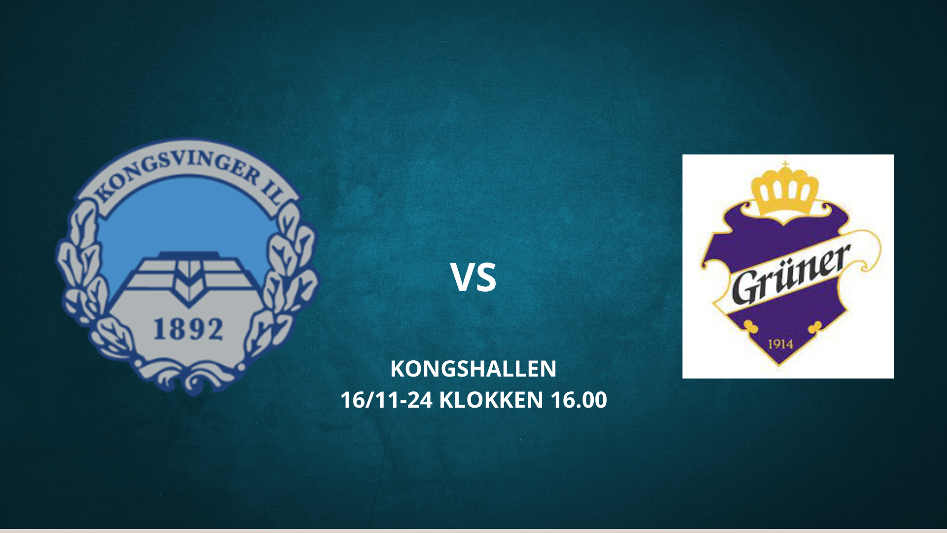 Kongsvinger - Grüner 16/11-24