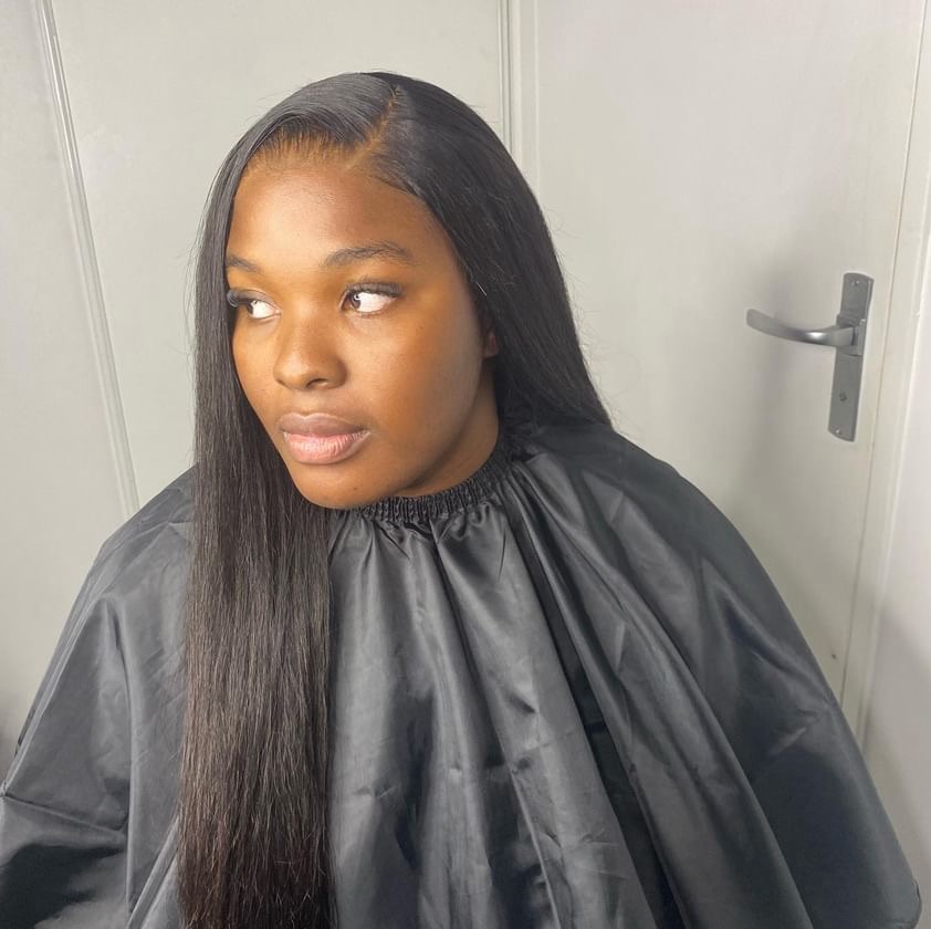 Pose de perruque avec closure